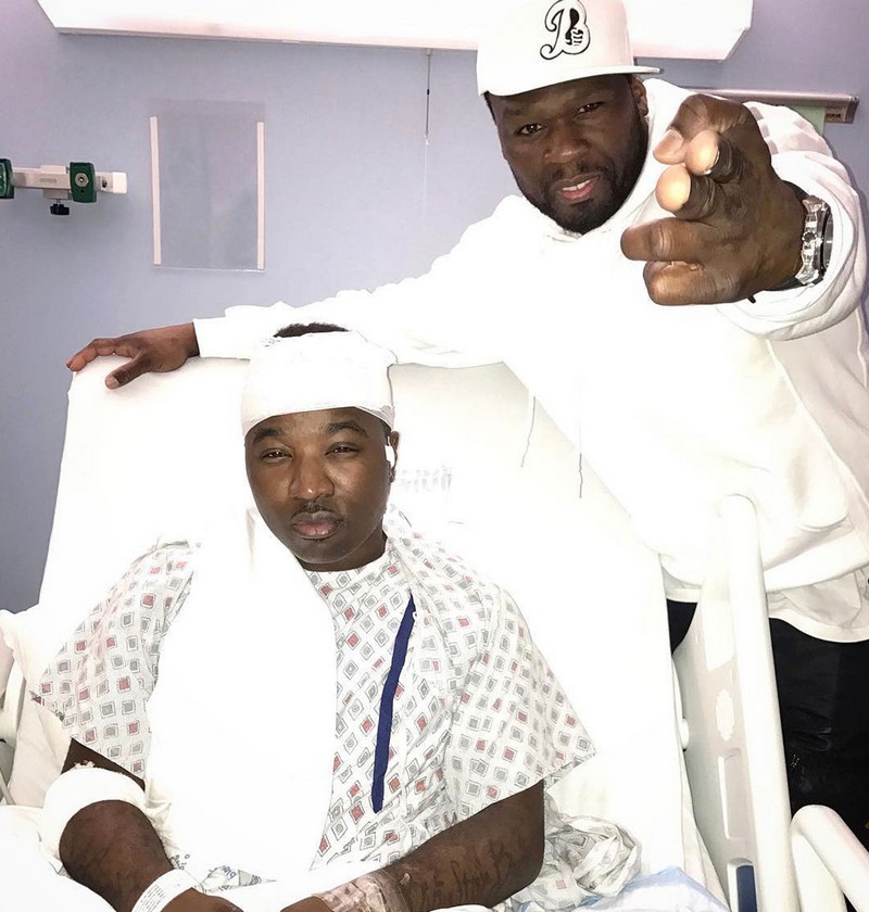 50 Cent látogatása Troy Ave-nél a kórházban